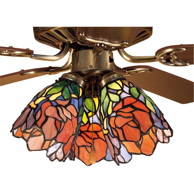 Meyda Tiffany Iris 5" Glass Bowl Ceiling Fan Fitter Shade & Reviews Wayfair